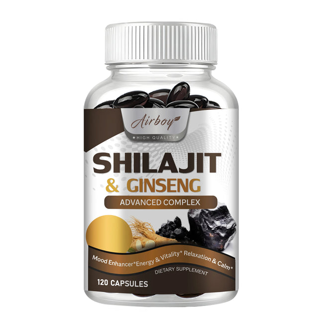 Shilajit - Natural Energizer To Rejuvenate The Body, Improve Mental Clarity and Boost The Immune System - 120 Capsules